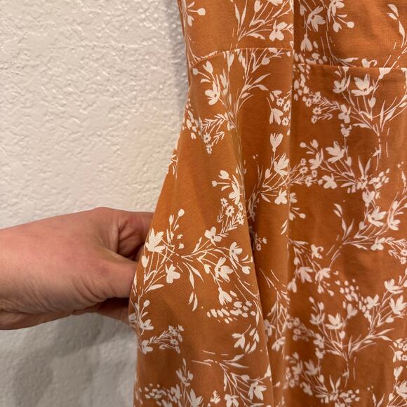 Pact Organic Cotton Fit & Flare Dress Built in shelf bra pockets XL Sustainable - Picture 4 of 7